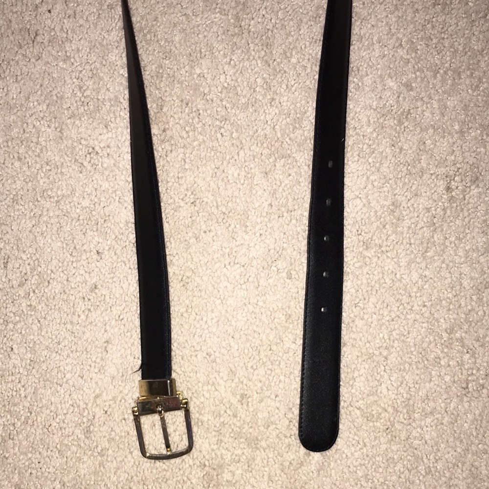 Mens leather reversible belt